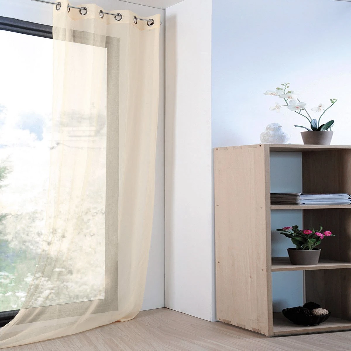 Tenda Arredo Velata Monna 140x280 Cm Con Borchie R710 10 Tenda Arredo Velata Monna 140x280 Cm Con Borchie R710 - immagine 10