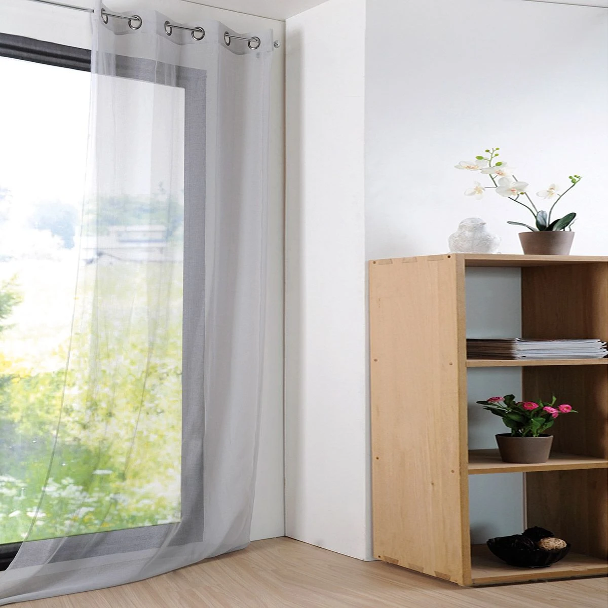 Tenda Arredo Velata Monna 140x280 Cm Con Borchie R710 7 Tenda Arredo Velata Monna 140x280 Cm Con Borchie R710 - immagine 7