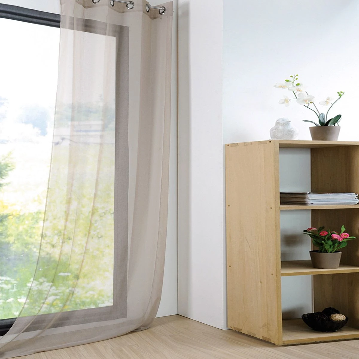 Tenda Arredo Velata Monna 140x280 Cm Con Borchie R710 6 Tenda Arredo Velata Monna 140x280 Cm Con Borchie R710 - immagine 6