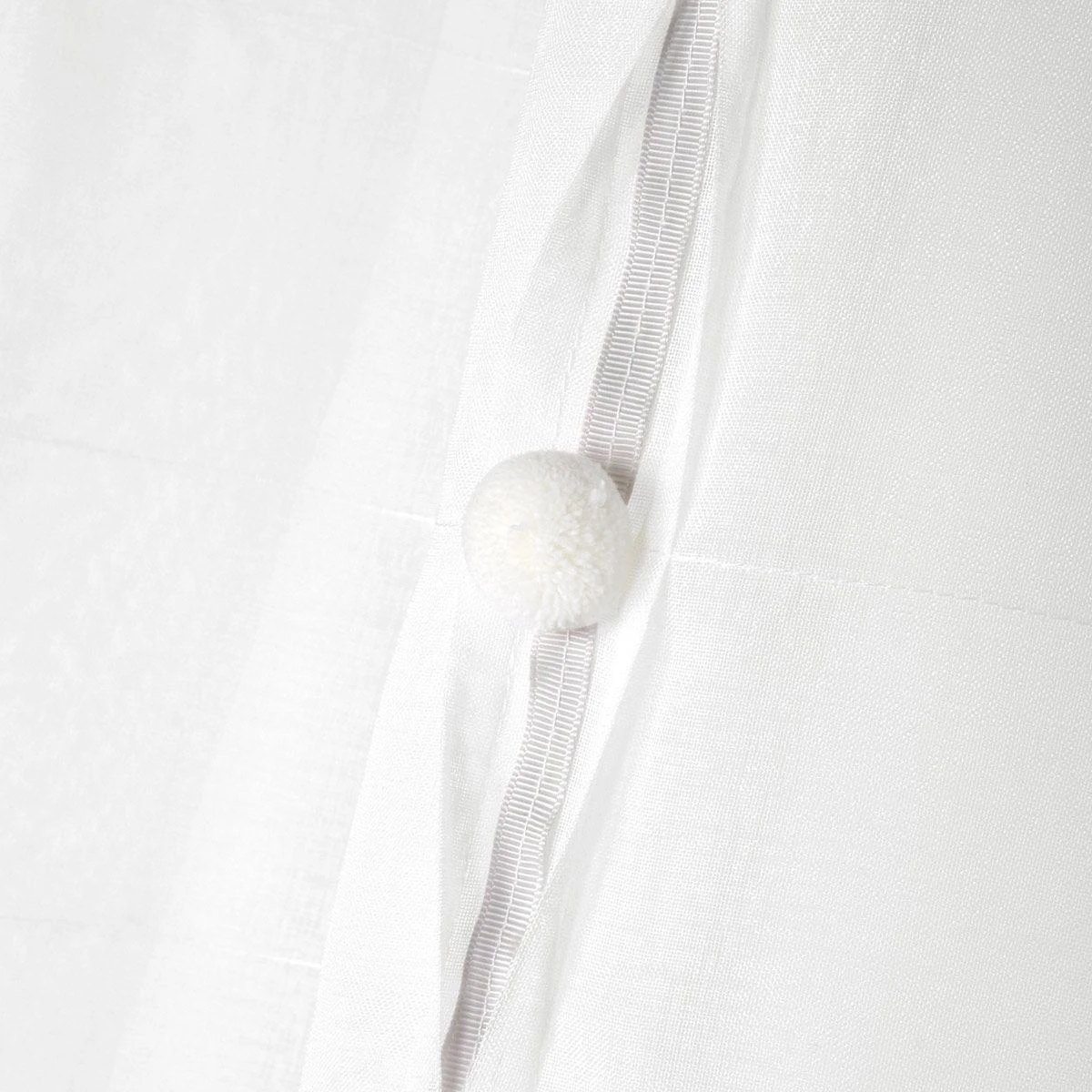 Tenda Arredo Trasparente Eliane Pon Pon 140x260 Cm Z107 3 Tenda Arredo Trasparente Eliane Pon Pon 140x260 Cm Z107 - immagine 3