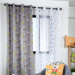 Tenda Arredo Trasparente Maracana 140x260 Cm K533 -Articoli Per La Casa tenda arredo trasparente maracana con borchie 140x260 cm 3