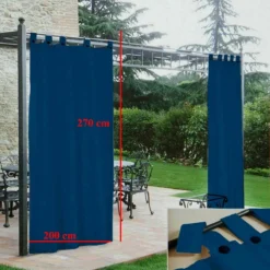 Tenda Gazebo Morbidissimi Idrorepellente C/passanti 200x270 Cm - Blu Royal Y322 -Articoli Per La Casa tenda gazebo impermeabile morbidissimi 4 2