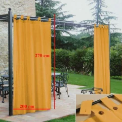 Tenda Gazebo Morbidissimi Idrorepellente Con Passanti 200x270 Cm - Giallo Z450 -Articoli Per La Casa tenda gazebo impermeabile morbidissimi 4 6