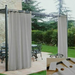 Tenda Gazebo Morbidissimi Idrorepellente Con Passanti 200x270 Cm - Grigio Z448
