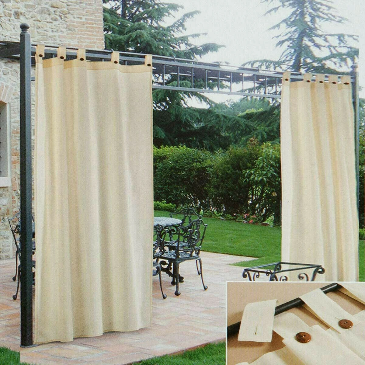 Tenda Gazebo Morbidissimi Idrorepellente Con Passanti 200x270 Cm - Panna Z308 1 Tenda Gazebo Morbidissimi Idrorepellente Con Passanti 200x270 Cm - Panna Z308