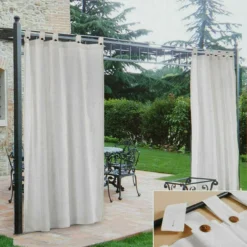 Tenda Gazebo Morbidissimi Idrorepellente Con Passanti 200x270 Cm - Bianco Z309