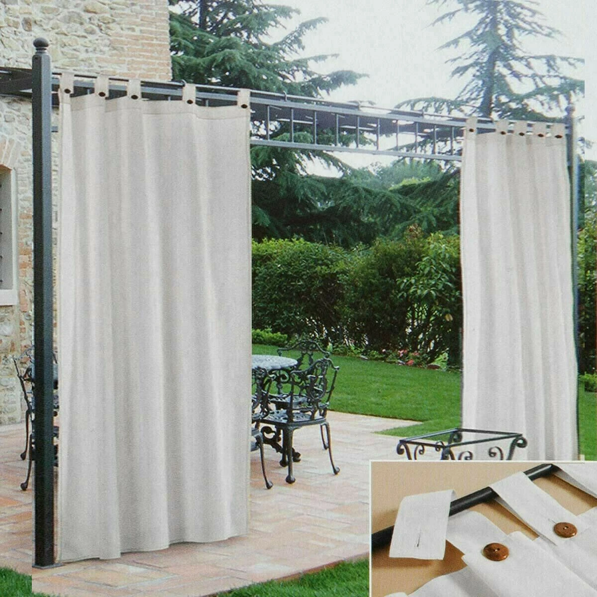 Tenda Gazebo Morbidissimi Idrorepellente Con Passanti 200x270 Cm - Bianco Z309 1 Tenda Gazebo Morbidissimi Idrorepellente Con Passanti 200x270 Cm - Bianco Z309