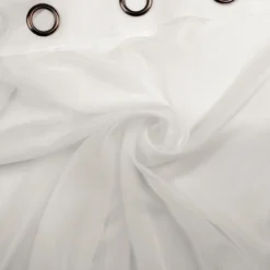 Tenda Gazebo Morbidissimi Voile Con Anelli 135x260 Cm - Panna W745 -Articoli Per La Casa tenda gazebo morbidissimi velo trasparente con anelli panna 4 2