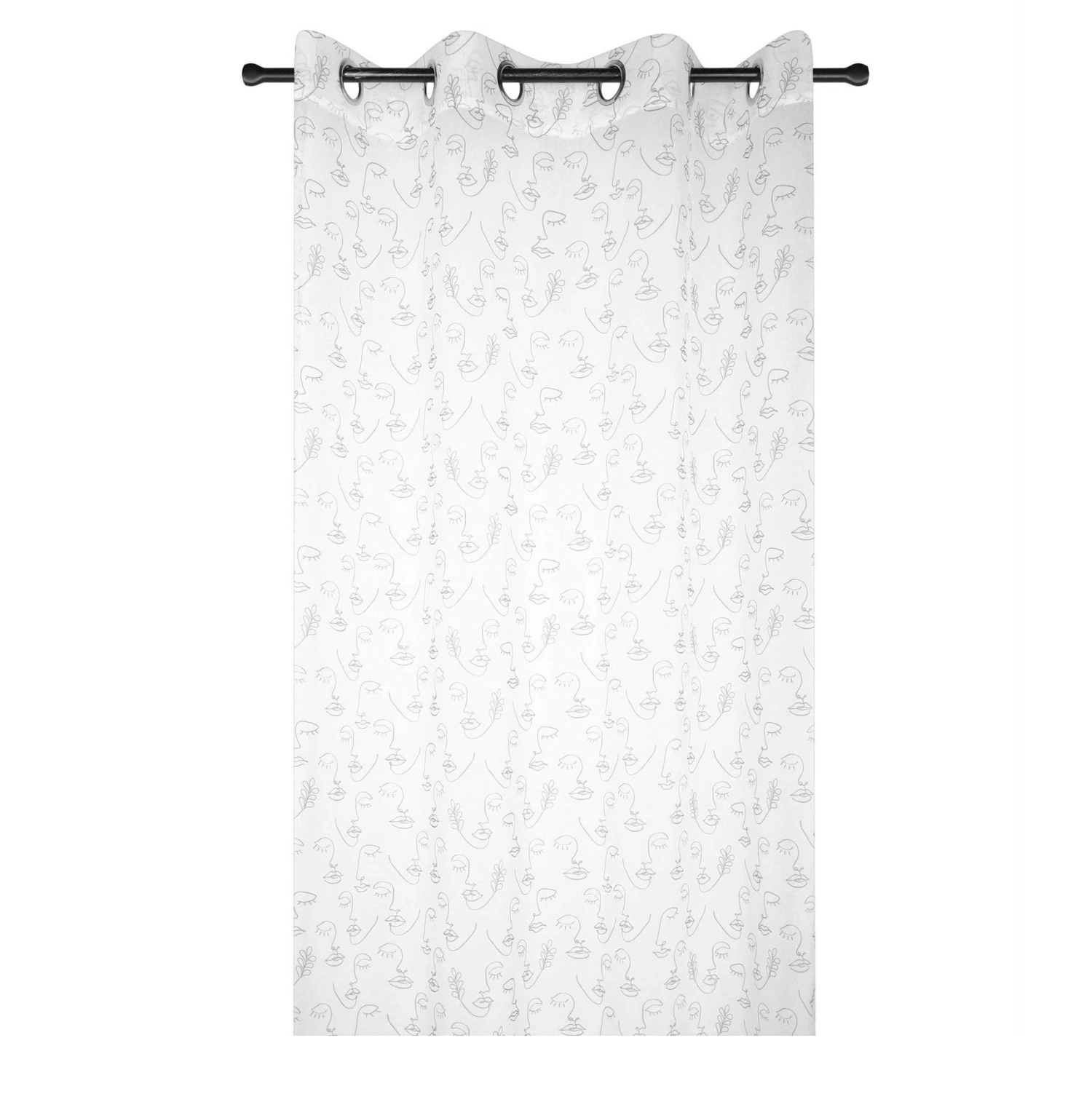 Tenda Arredo Trasparente Esquisse Con Borchie 140x260 Cm W654 2 Tenda Arredo Trasparente Esquisse Con Borchie 140x260 Cm W654 - immagine 2