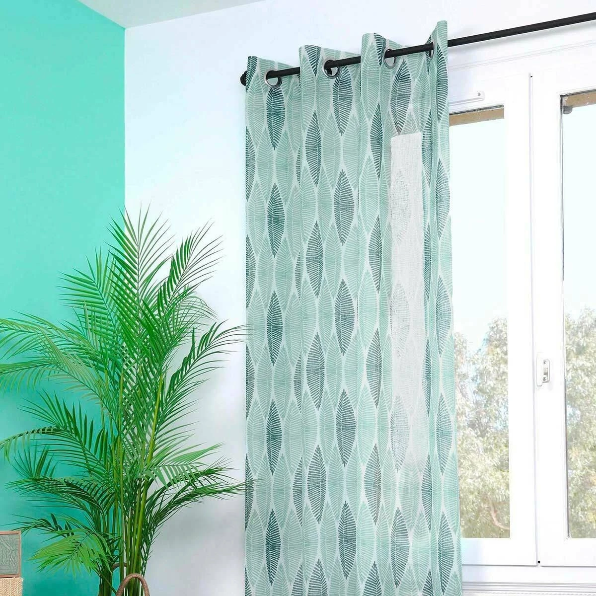 Tenda Arredo Trasparente Nashi Con Borchie 140x260 Cm W666 1 Tenda Arredo Trasparente Nashi Con Borchie 140x260 Cm W666