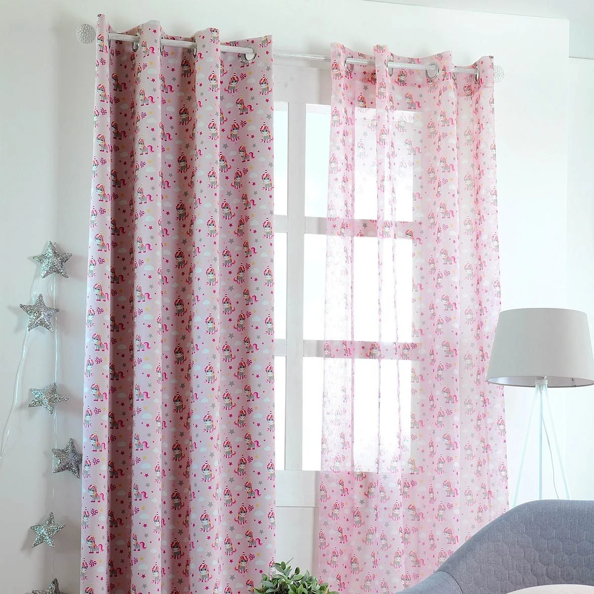 Tenda Trasparente Unicorno Zaelia 140x260 Cm W867 3 Tenda Trasparente Unicorno Zaelia 140x260 Cm W867 - immagine 3