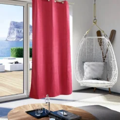 Pannello Tenda Arredo Jacquard Pitonata Con Borchie 140x290 Cm Q591 -Articoli Per La Casa tenda arredo pitonata jacquard con borchie 2