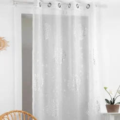 Tenda Arredo Hoya Con Borchie 140x260 Cm T919 -Articoli Per La Casa tenda arredo velata con borchie hoya 140x260 cm bianco