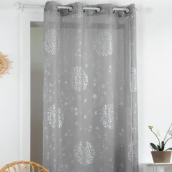 Tenda Arredo Hoya Con Borchie 140x260 Cm T919 -Articoli Per La Casa tenda arredo velata con borchie hoya 140x260 cm perla