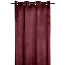 Tenda Confezionata In Velluto Danae Coprente 140x260 Cm T073 -Articoli Per La Casa tenda danae in velluto bordeaux