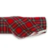 Tessuto Al Metraggio Tartan Rosso Cotone Loneta Altezza 280 Cm K129