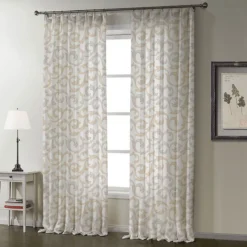 Tessuto Per Tenda Al Metro Madeira Ramage Altezza 315 Cm V675 -Articoli Per La Casa tessuto al metro per tende maidera particolare 2 2