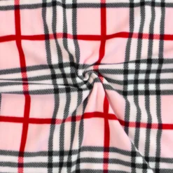 Tessuto Pile Al Metro Scozzese Altezza 150 Cm W340 -Articoli Per La Casa tessuto in pile al metro scozzese rosa 1 1