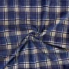 Tessuto Pile Al Metro Tartan Blu Altezza 150 Cm W343