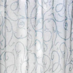 Tessuto Per Tenda Al Metro Ramage Altezza 300 Cm Y216 -Articoli Per La Casa tessuto per tende al metro ramage altezza 300 cm blu 1