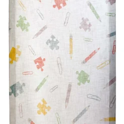 Tessuto Per Tendine Al Metro Puzzle Larghezza 60 Cm Z121 -Articoli Per La Casa tessuto per tendine al metro puzzle larghezza 60 cm multicolor 3 1