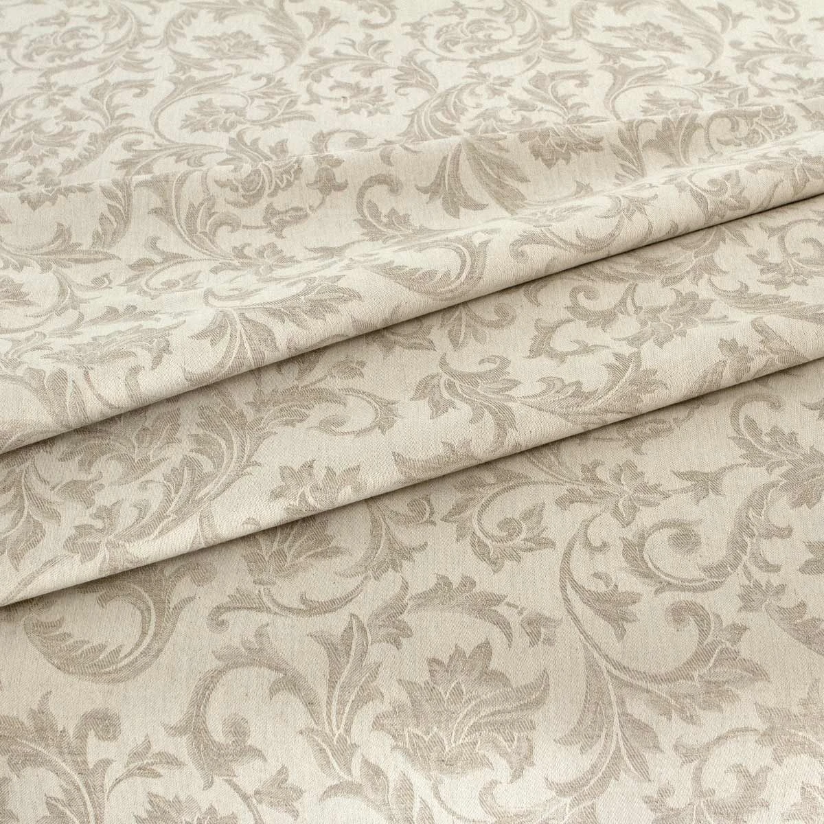 Tessuto Al Metro Per Tovaglie Arabesco In Misto Lino Altezza 180 Cm W276 4 Tessuto Al Metro Per Tovaglie Arabesco In Misto Lino Altezza 180 Cm W276 - immagine 4