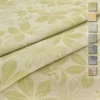 Tessuto Al Metro Per Tovaglie Foglie In Misto Lino Altezza 180 Cm W275