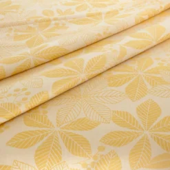 Tessuto Al Metro Per Tovaglie Foglie In Misto Lino Altezza 180 Cm W275 -Articoli Per La Casa tessuto per tovaglie foglie in misto lino altezza 180 cm giallo