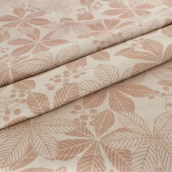 Tessuto Al Metro Per Tovaglie Foglie In Misto Lino Altezza 180 Cm W275 -Articoli Per La Casa tessuto per tovaglie foglie in misto lino altezza 180 cm rosa antico 1