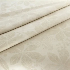 Tessuto Al Metro Per Tovaglie Foglie In Misto Lino Altezza 180 Cm W275 -Articoli Per La Casa tessuto per tovaglie foglie in misto lino altezza 180 cm sabbia 1
