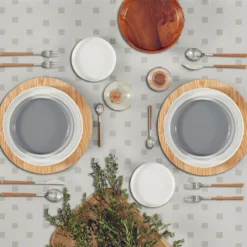 Tovaglia Con Tovaglioli Damina Di Maestri Cotonieri In Puro Cotone - Dimensioni Varie E667 -Articoli Per La Casa tovaglia con tovaglioli damina di maestri cotonieri in puro cotone 3