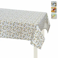 Tovaglia Da Tavola Optical In Puro Cotone - Dimensioni Varie V956