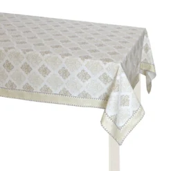 Tovaglia Da Tavola Venice Brocade In Puro Cotone - Dimensioni Varie V944 6 Tovaglia Da Tavola Venice Brocade In Puro Cotone - Dimensioni Varie V944 -Articoli Per La Casa tovaglia da tavola venice brocade in puro cotone bianco 5