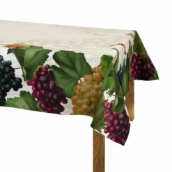 Tovaglia Vigna In Puro Cotone Con Stampa Digitale - Dimensioni Varie W503