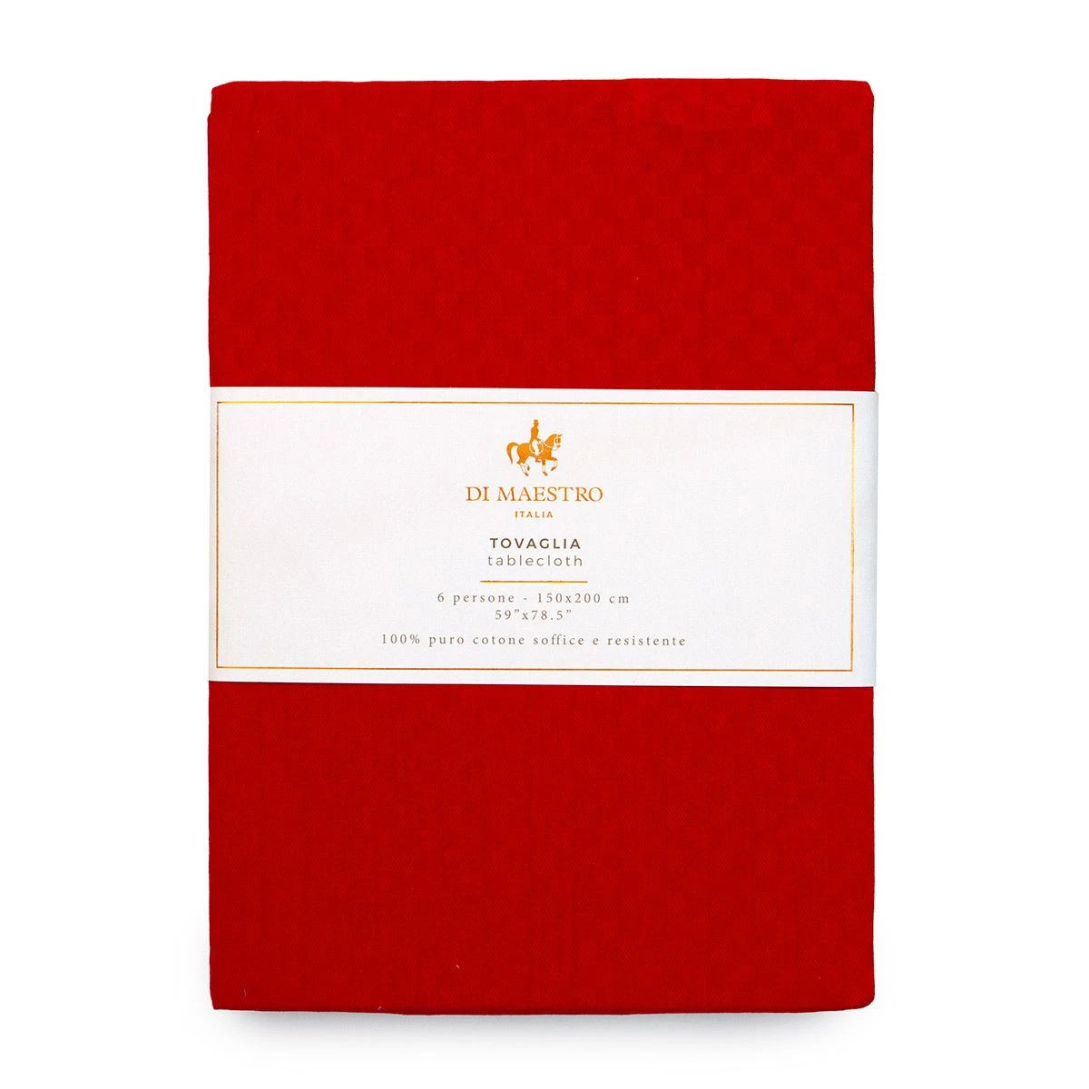 Tovaglia Red Di Maestro In Puro Cotone - Dimensioni Varie J859 2 Tovaglia Red Di Maestro In Puro Cotone - Dimensioni Varie J859 - immagine 2
