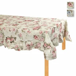Tovaglia Rose In Cotone Con Volant - Dimensioni Varie Y893