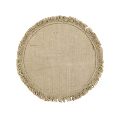 Tovaglietta All'americana Frangyss In Juta C/frange Rotonda K608