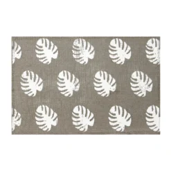 Tovaglietta Foglie In Juta 30x45 Cm W700 -Articoli Per La Casa tovaglietta juta foglie 30x45 cm fango 1