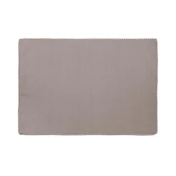 Tovaglietta All'americana Merlene 33x48 Cm W760 -Articoli Per La Casa tovaglietta merlene con bordino ricamato 33x48 cm tortora 1