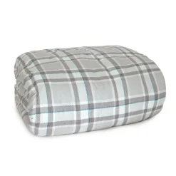 Trapunta Piumone In Piuma Tartan Di Gilania - Dimensioni Varie V002 -Articoli Per La Casa trapunta invernale in piuma tartan beige 2