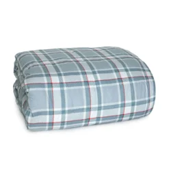 Trapunta Piumone In Piuma Tartan Di Gilania - Dimensioni Varie V002 -Articoli Per La Casa trapunta invernale in piuma tartan celeste 2