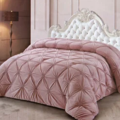 Trapunta Piumone Invernale Bouton Per Letto Matrimoniale K571 -Articoli Per La Casa trapunta piumone invernale bouton per letto matrimoniale rosa 5