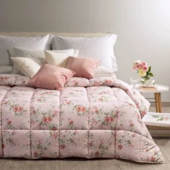Trapunta Piumone Invernale Flores Di Caleffi In Microfibra Matrimoniale K510 -Articoli Per La Casa trapunta piumone invernale flores di caleffi in microfibra matrimoniale rosa 1 3