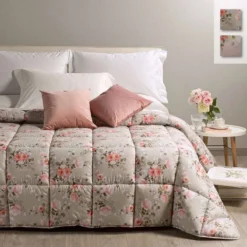 Trapunta Piumone Invernale Flores Di Caleffi In Microfibra Matrimoniale K510