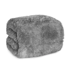 Trapunta Piumone Invernale Katrine In Ecopelliccia C/copriguanciali Z542 -Articoli Per La Casa trapunta piumone invernale katrine con copriguanciali in ecopelliccia fumo 1