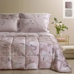 Trapunta Piumone Invernale Rosa Alba Di Caleffi In Raso Matrimoniale K508