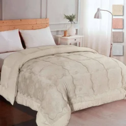 Trapunta Piumone Invernale Soffio In Velluto Jacquard Matrimoniale K667