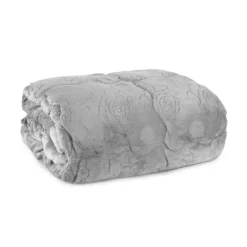 Trapunta Piumone Invernale Soffio In Velluto Jacquard Matrimoniale K667 -Articoli Per La Casa trapunta piumone invernale soffio in velluto jacquard matrimoniale grigio 2 1