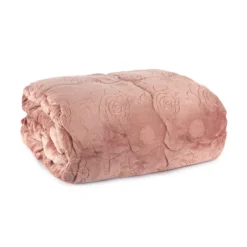 Trapunta Piumone Invernale Soffio In Velluto Jacquard Matrimoniale K667 -Articoli Per La Casa trapunta piumone invernale soffio in velluto jacquard matrimoniale rosa 2 1