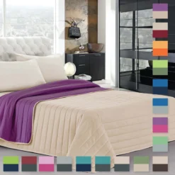 Trapuntino Leggero Bicolore Anallergico Una Piazza E Mezza Elegant M587